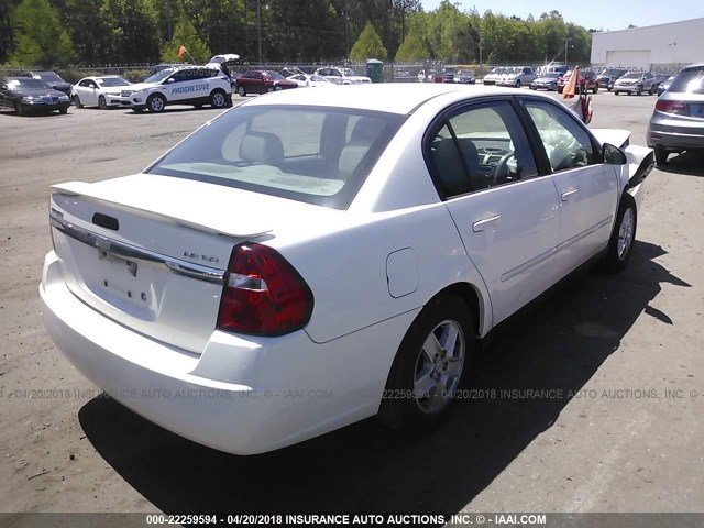 1G1ZT54835F144067 - 2005 CHEVROLET MALIBU LS თეთრი ფოტო 4