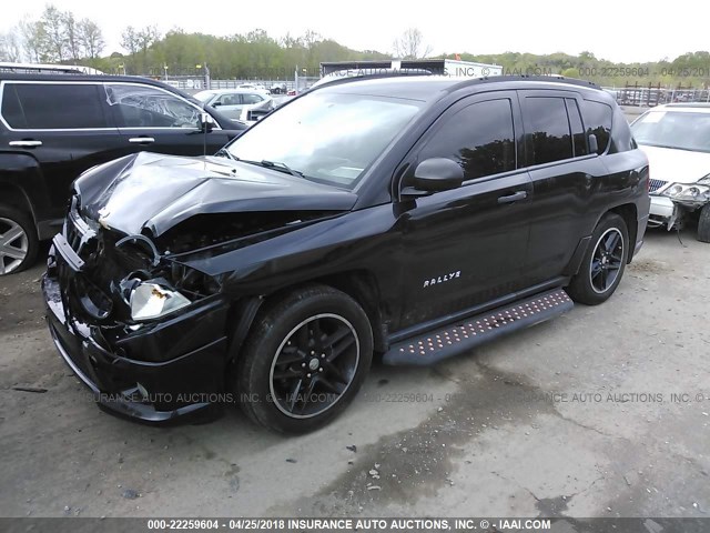 1J8FT47W78D714885 - 2008 JEEP COMPASS SPORT BLACK photo 2