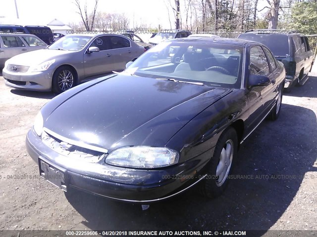 2G1WW12M7W9105480 - 1998 CHEVROLET MONTE CARLO LS BLACK photo 2