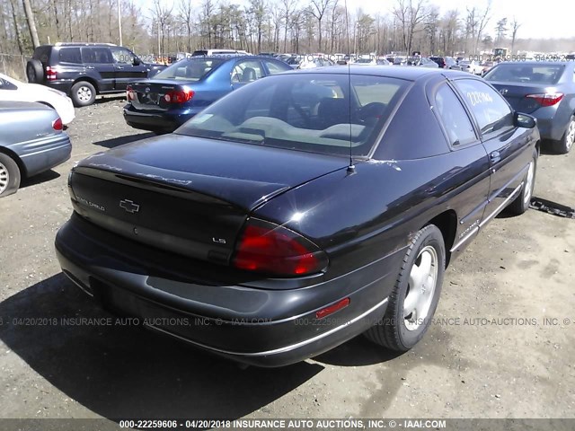 2G1WW12M7W9105480 - 1998 CHEVROLET MONTE CARLO LS შავი ფოტო 4