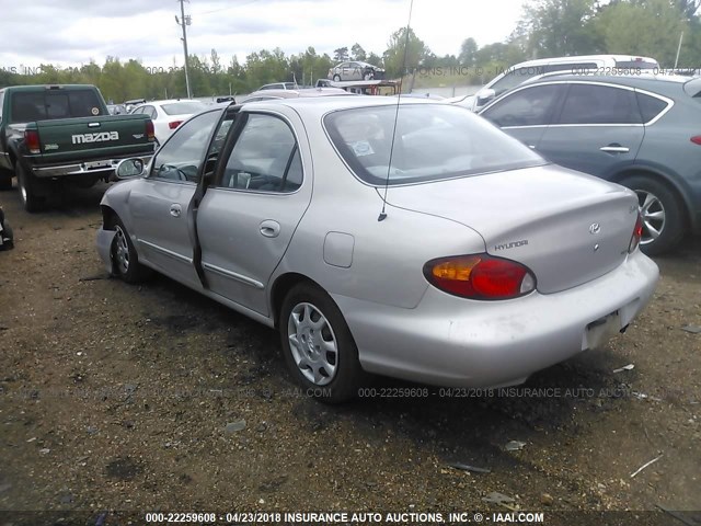 KMHJF35F1YU043019 - 2000 HYUNDAI ELANTRA GLS SILVER photo 3