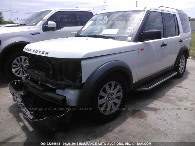 SALAE25446A383188 - 2006 LAND ROVER LR3 SE WHITE photo 2