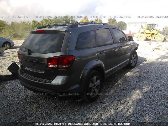 3C4PDCCG7CT200104 - 2012 DODGE JOURNEY SXT GRAY photo 4