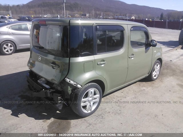 JN8AZ28R49T129500 - 2009 NISSAN CUBE S/SL GREEN photo 4