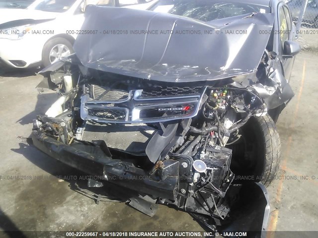 1C3CDZCB2DN768224 - 2013 DODGE AVENGER SXT GRAY photo 6