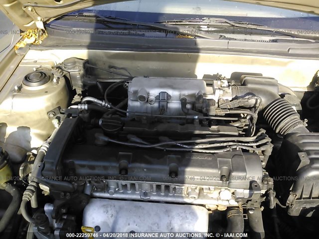 KMHDN45D93U614222 - 2003 HYUNDAI ELANTRA GLS/GT TAN photo 10