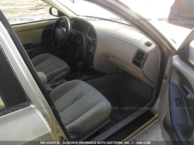 KMHDN45D93U614222 - 2003 HYUNDAI ELANTRA GLS/GT TAN photo 5