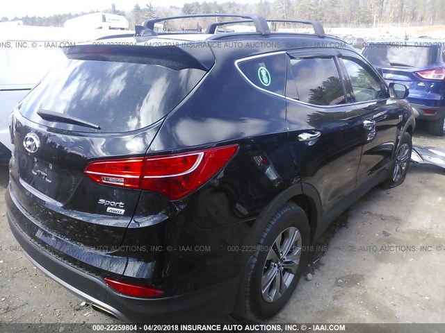 5XYZUDLBXGG305784 - 2016 HYUNDAI SANTA FE SPORT  BLACK photo 4