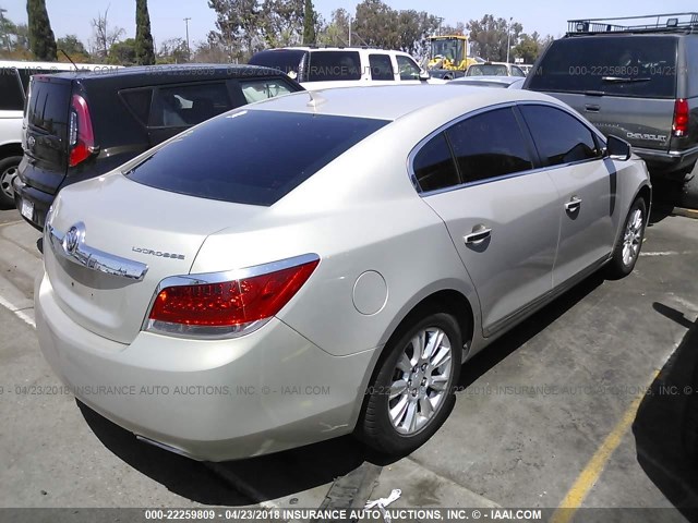 1G4GB5G30CF216725 - 2012 BUICK LACROSSE CONVENIENCE GOLD photo 4