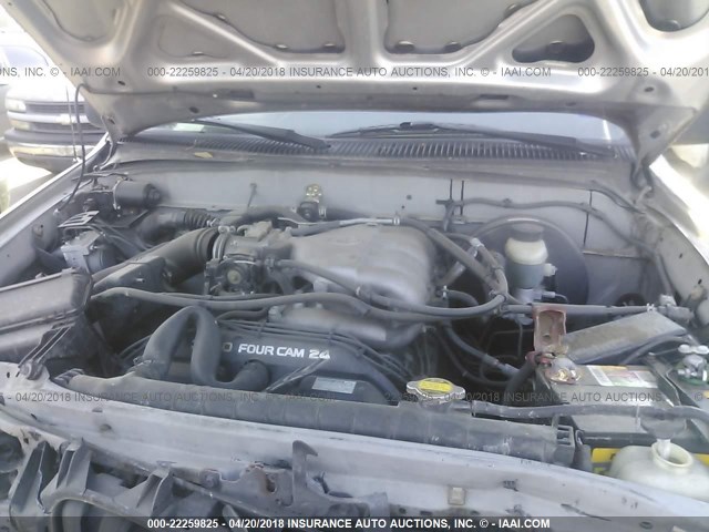 5TEGN92N84Z349846 - 2004 TOYOTA TACOMA DOUBLE CAB PRERUNNER TAN photo 10