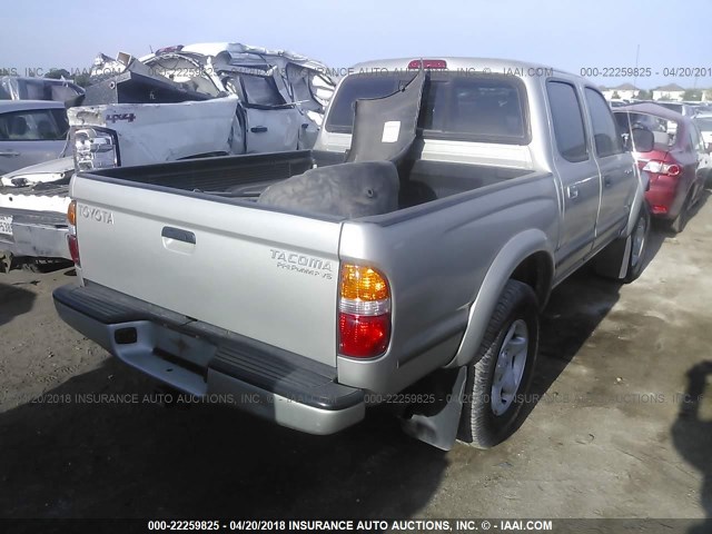 5TEGN92N84Z349846 - 2004 TOYOTA TACOMA DOUBLE CAB PRERUNNER TAN photo 4