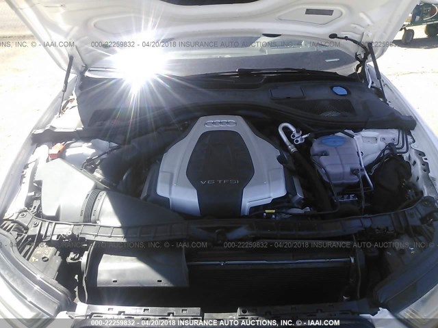 WAUHGAFC4GN001698 - 2016 AUDI A6 PRESTIGE თეთრი ფოტო 10