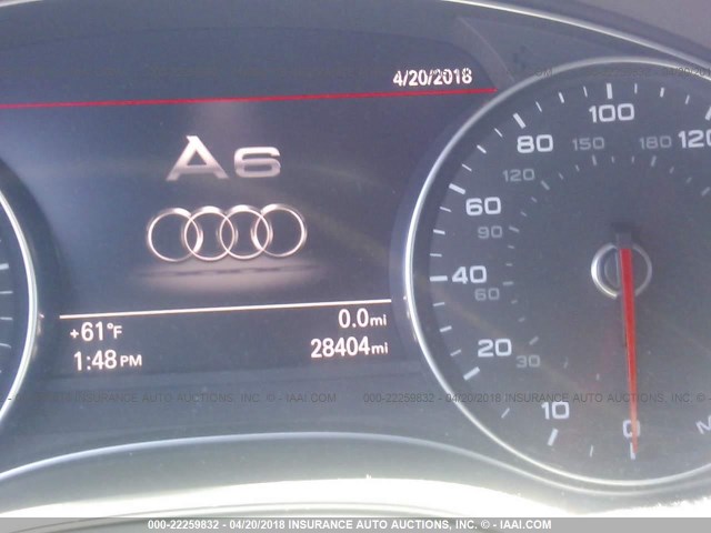 WAUHGAFC4GN001698 - 2016 AUDI A6 PRESTIGE თეთრი ფოტო 7