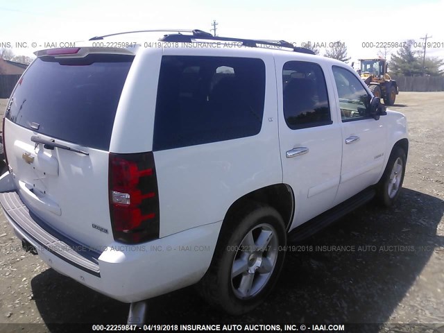 1GNFC13047R379911 - 2007 CHEVROLET TAHOE C1500 WHITE photo 4