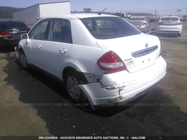 3N1BC1AP0BL452069 - 2011 NISSAN VERSA S/SL WHITE photo 3