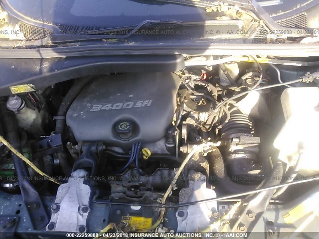 1GNDX03E6VD178605 - 1997 CHEVROLET VENTURE GREEN photo 10