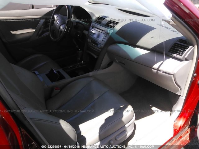 4T1BE46K79U294430 - 2009 TOYOTA CAMRY SE/LE/XLE 红色 照片 5