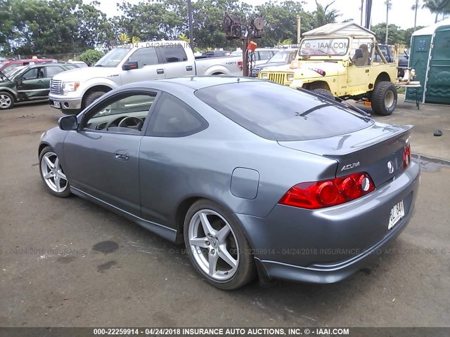 JH4DC53056S009080 - 2006 ACURA RSX TYPE-S GRAY photo 3