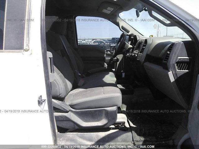 1FTFX1EF9GKD96825 - 2016 FORD F150 SUPER CAB WHITE photo 5