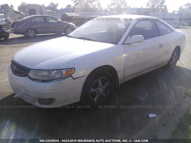 2T1CF22PXXC155530 - 1999 TOYOTA CAMRY SOLARA SE/SLE WHITE photo 2