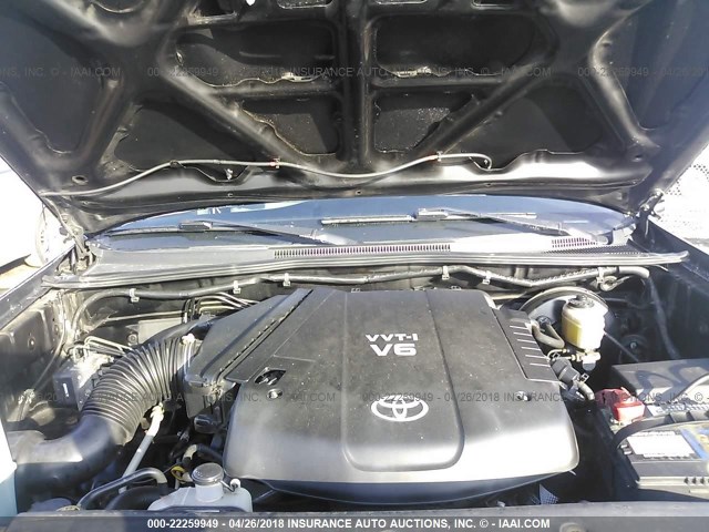 5TELU42N87Z374657 - 2007 TOYOTA TACOMA DOUBLE CAB 黑色 照片 10