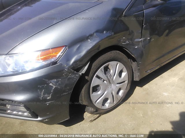 JHMZE2H32ES002197 - 2014 HONDA INSIGHT GRAY photo 6