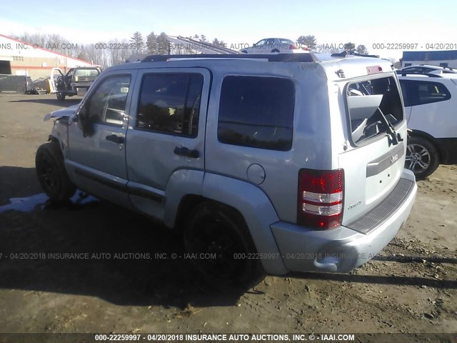 1C4PJMAK5CW132921 - 2012 JEEP LIBERTY SPORT BLUE photo 3