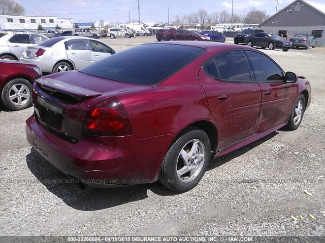 2G2WP522241342016 - 2004 PONTIAC GRAND PRIX GT BURGUNDY photo 4