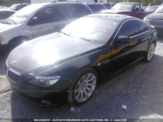 WBAEA53598CV90441 - 2008 BMW 650 I BLACK photo 2