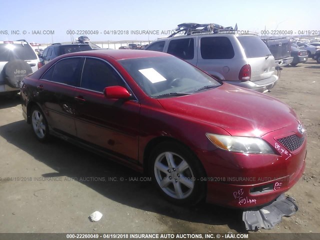 4T1BE46K29U270407 - 2009 TOYOTA CAMRY SE/LE/XLE RED photo 1