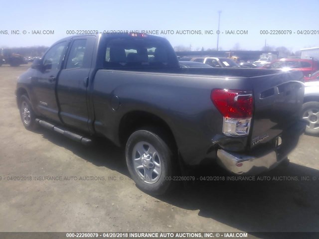 5TFRY5F11DX146000 - 2013 TOYOTA TUNDRA DOUBLE CAB SR5 GRAY photo 3