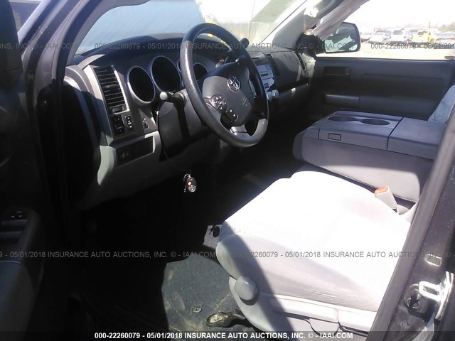 5TFRY5F11DX146000 - 2013 TOYOTA TUNDRA DOUBLE CAB SR5 GRAY photo 5