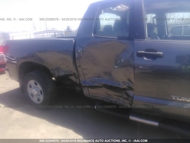 5TFRY5F11DX146000 - 2013 TOYOTA TUNDRA DOUBLE CAB SR5 GRAY photo 6
