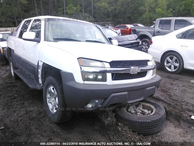 3GNEC13T43G202713 - 2003 CHEVROLET AVALANCHE C1500 WHITE photo 1