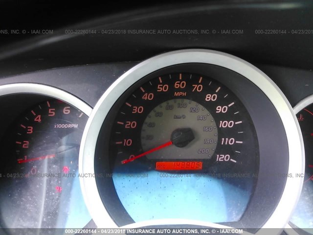 5TEJU62N58Z524941 - 2008 TOYOTA TACOMA DOUBLE CAB PRERUNNER SILVER photo 7