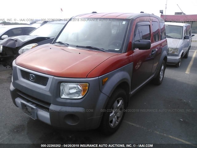 5J6YH28523L047566 - 2003 HONDA ELEMENT EX ORANGE photo 2