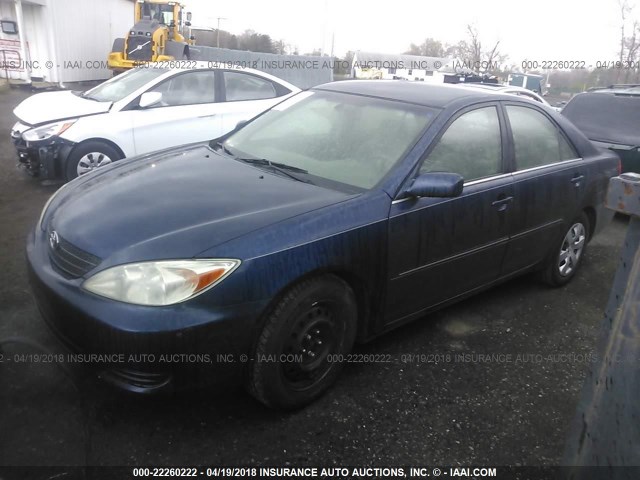 4T1BE30K92U569594 - 2002 TOYOTA CAMRY LE/XLE/SE ლურჯი ფოტო 2