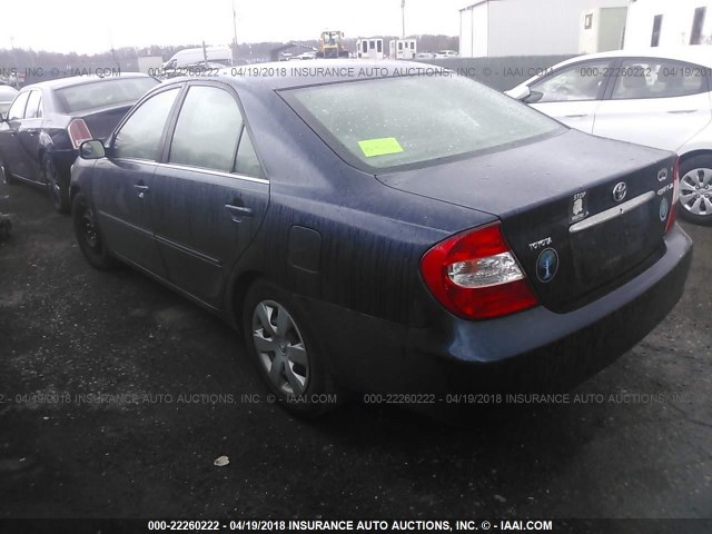 4T1BE30K92U569594 - 2002 TOYOTA CAMRY LE/XLE/SE ლურჯი ფოტო 3