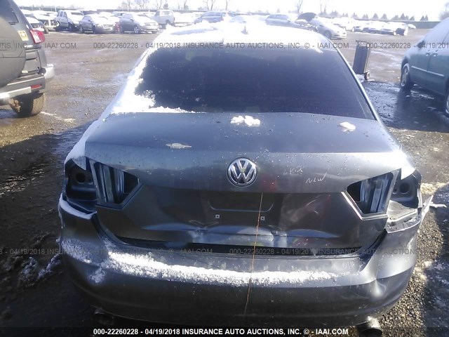 1VWBM7A35CC091765 - 2012 VOLKSWAGEN PASSAT SE GRAY photo 6