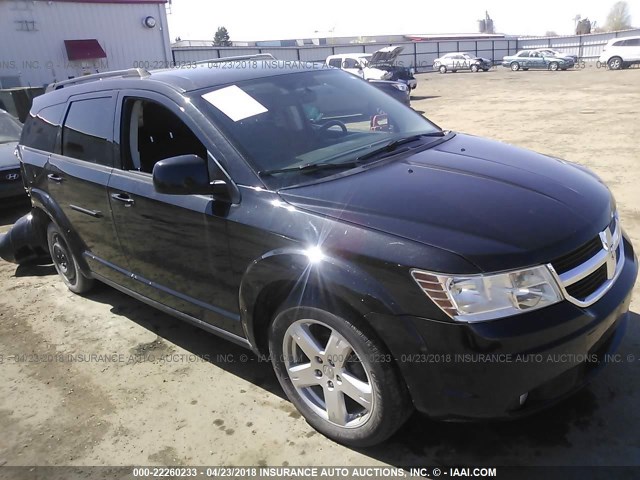 3D4PH5FV6AT143372 - 2010 DODGE JOURNEY SXT BLACK photo 1