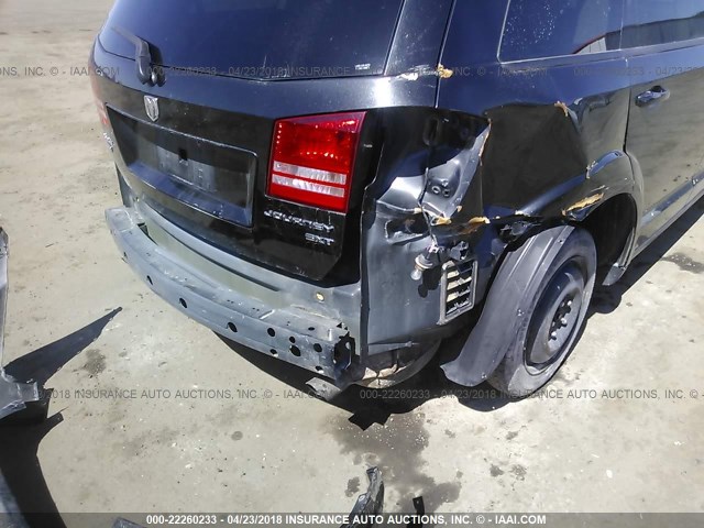 3D4PH5FV6AT143372 - 2010 DODGE JOURNEY SXT BLACK photo 6