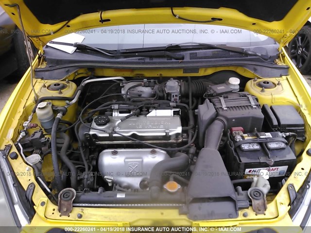 JA3AJ86E24U058269 - 2004 MITSUBISHI LANCER OZ RALLY YELLOW photo 10