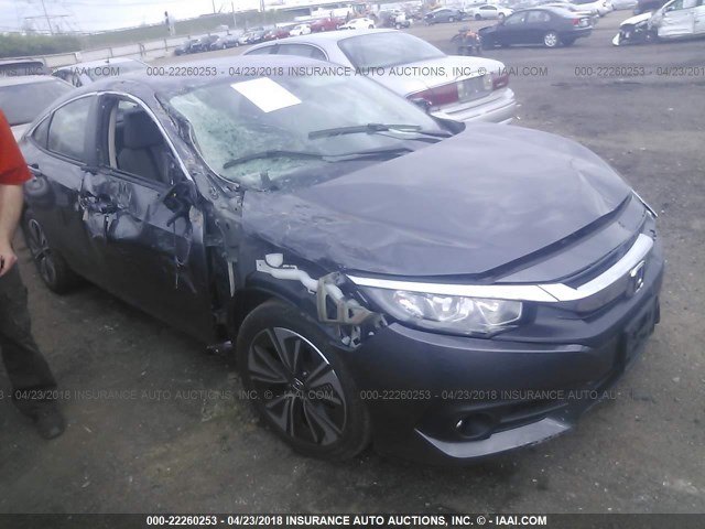 19XFC1F79HE026143 - 2017 HONDA CIVIC EXL GRAY photo 1