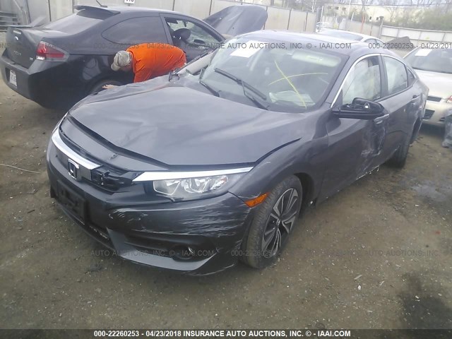 19XFC1F79HE026143 - 2017 HONDA CIVIC EXL GRAY photo 2