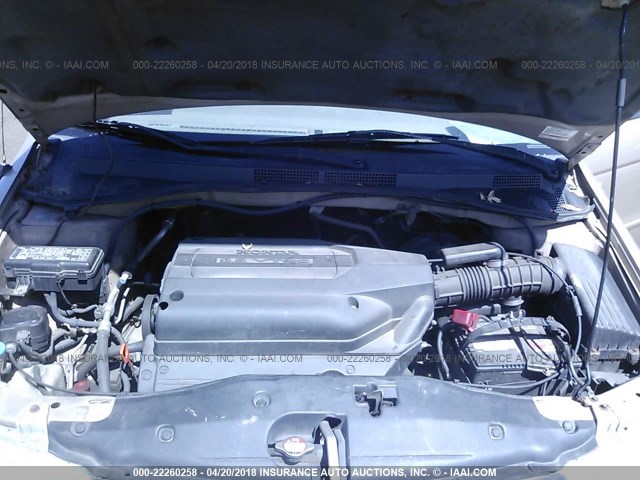 2HKRL18692H566354 - 2002 HONDA ODYSSEY EX GOLD photo 10