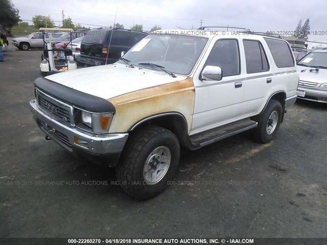 JT3VN39W0M0057437 - 1991 TOYOTA 4RUNNER VN39 SR5 WHITE photo 2