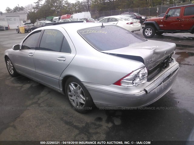 WDBNG75J53A329849 - 2003 MERCEDES-BENZ S 500 GRAY photo 3