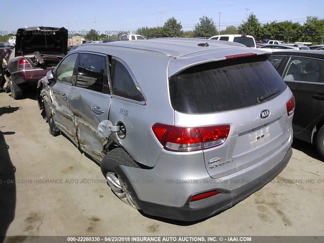 5XYPG4A57GG153409 - 2016 KIA SORENTO LX/L GRAY photo 3