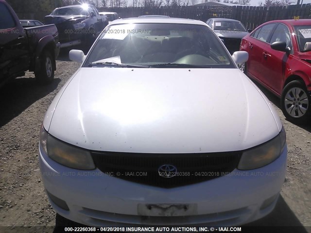 2T1CF22P11C449230 - 2001 TOYOTA CAMRY SOLARA SE/SLE WHITE photo 6