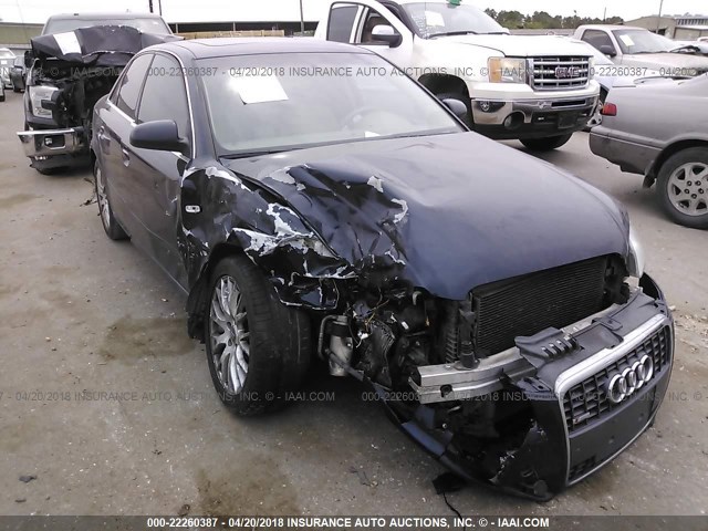 WAUAF78E98A155807 - 2008 AUDI A4 2.0T BLACK photo 1